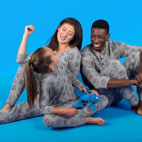 Sesame Street x Smash+Tess The Monster Romper Jumpsuit Gray - Picture 8 of 10